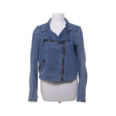 Bikerjacka (Blå) från H&M Bomull, Elastan, Polyester