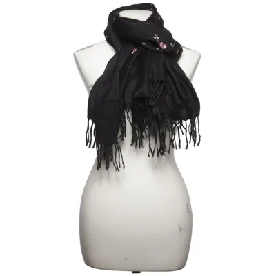 Scarf (Black, Multicolored) from Pashmina Cashmere, Silk