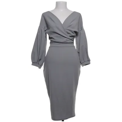 Omlottklänning (Grå) från Boohoo Night Elastan, Polyester