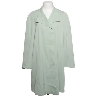 Trenchcoat (Groen) van Delmod Acetaat, Polyester, Wol