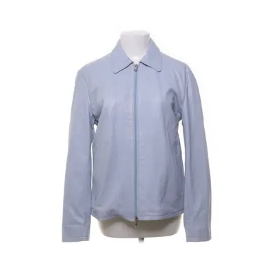Veste en cuir (Bleu) de Davines Polyester, Cuir