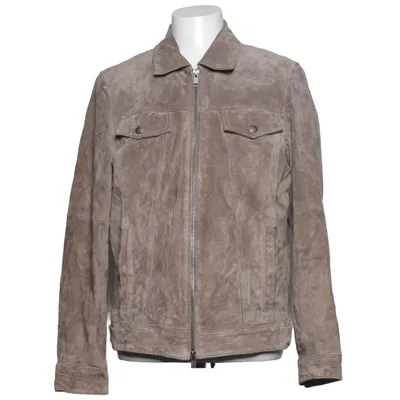 Läderjacka (EMILIO) från Jofama Skinn, Polyester, Mocka