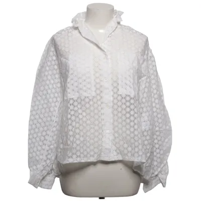 Blouse (White) from Maje Polyamide, Viscose