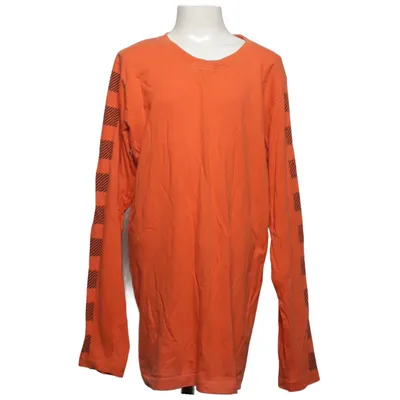 Langærmet t-shirt (Orange, Sort) fra DWG Bomuld