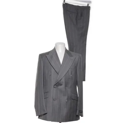Suit (Gray) from Tiger of Sweden Cotton, Linen, Polyester, Viscose, Wool