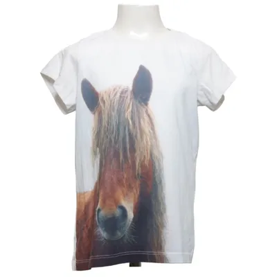 T-shirt (White, Brown, Multicolored) from Copperfield Cotton, Polyester