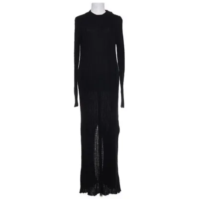 Maxi jurk (Zwart) van Dagmar Alpacawol, Merinowol, Polyamide, Gerecycled polyester