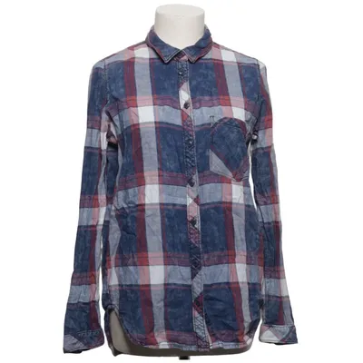 Flanellen overhemd (Blauw, Rood, Wit) van Bershka Denim Collection Katoen