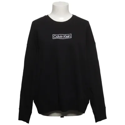 Sweatshirt (Zwart) van Calvin Klein Sleepwear Katoen, Elastaan, Gerecycled polyester