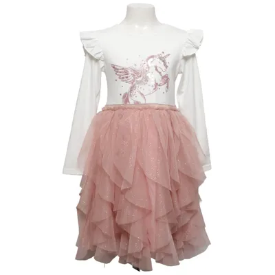 Jurk (Wit, Roze) van Primark Cares Katoen, Elastaan, Polyester