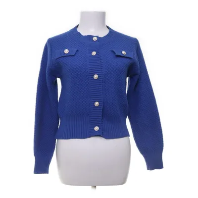 Cardigan (Blauw, Meerkleurig) van Shein Katoen, Elastaan, Polyester