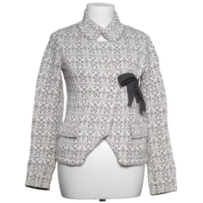 Cardigan cache-cœur (Gris, Blanc) de Odd Molly Coton