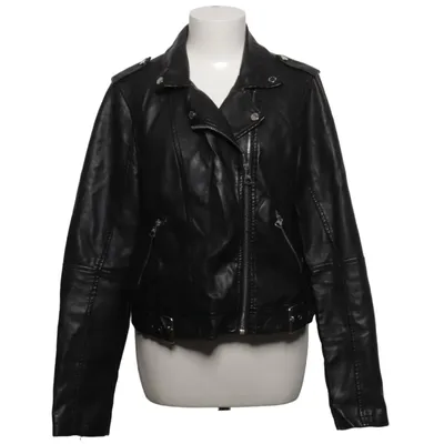 Biker jacket (Pu Belted Biker Jacket) from Seven Sisters Cotton, Polyester, Polyurethane, Viscose