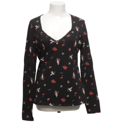 Top (Black, Multicolored) from Blutsgeschwister Elastane, Organic cotton