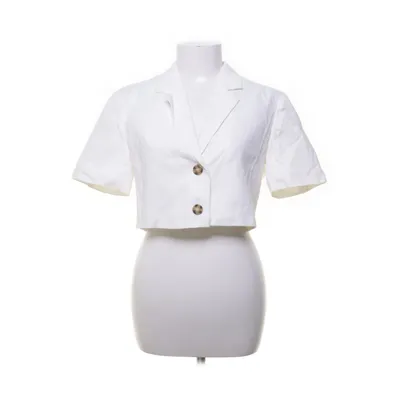 Bolero (Wit, Beige) van Nelly Katoen, Linnen, Polyester, Viscose