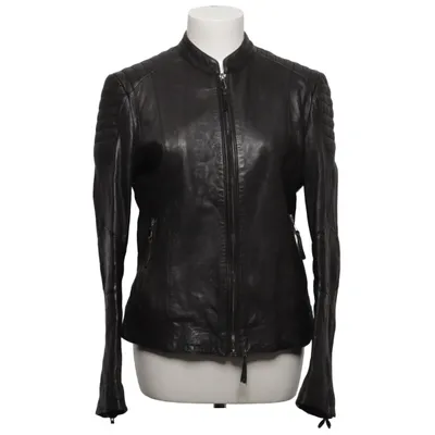 Veste en cuir (Getailleerd. Biker elementen. Opstaande kraag. Zipper on sleeve and pockets) de Be Edgy Coton, Cuir, Polyester
