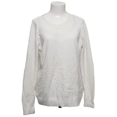 Pull-over (Blanc) de Millenium Cachemire, Coton, Élasthane, Laine