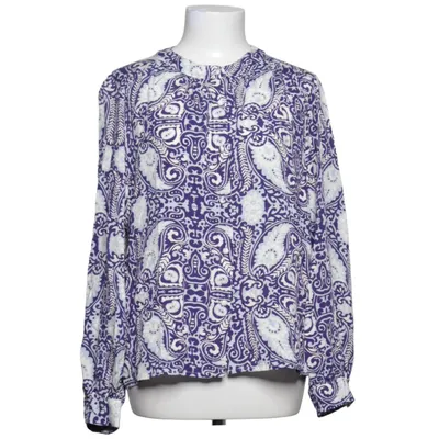 Blouse (Blue, White, Multicolored) from Qianzhidu Viscose