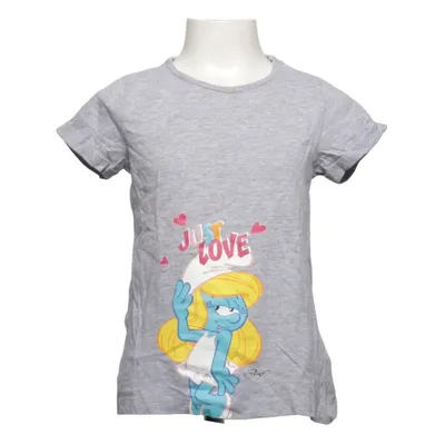 T-shirt (Gray) from The Smurfs Cotton, Viscose