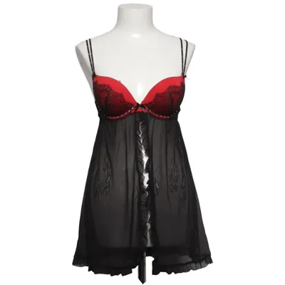 Negligé (Svart, Röd) från Hunkemöller Elastan, Polyamid, Polyester