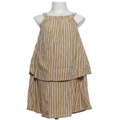 Klänning (Beige, Vit) från Minimarket Bomull, Linne