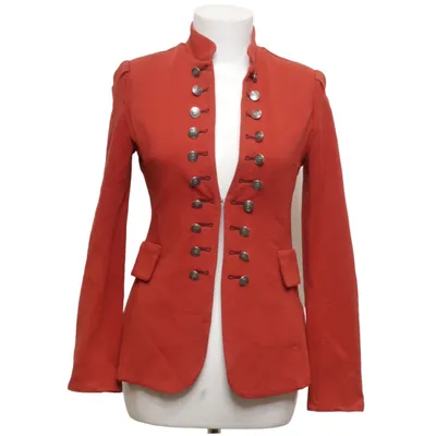 Blazer (Red) from Voyelles Cotton, Elastane