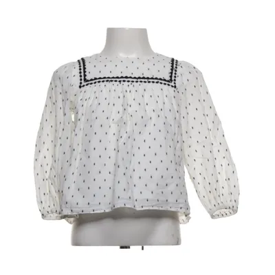Bluse (Hvid, Sort) fra Mango