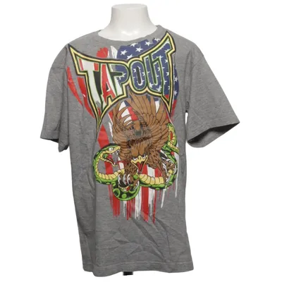 T-shirt (Grå, Flerfärgad) från Tapout Bomull, Viskos