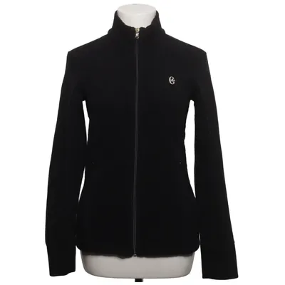 Fleece jacket (Black) from Conte of Florence Cotton, Polyester