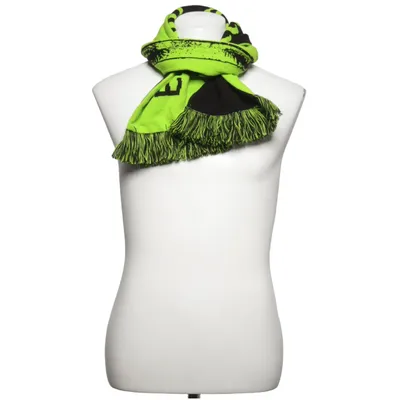 Scarf (Black, Green) Acrylic, Elastane