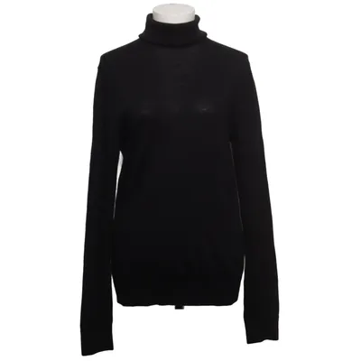 Rollkragenpullover (Schwarz) von WE Merinowolle