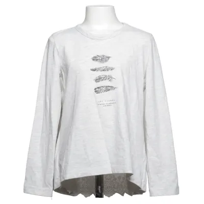 Långärmad t-shirt (Grå, Vit) från Zara Girls Bomull