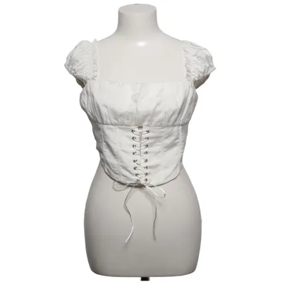 Crop top (White) from Love Triangle Elastane, Polyester