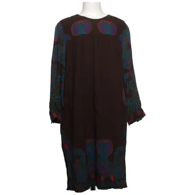 Jurk (Bruin, Meerkleurig) van Anna Sui Acetaat, Zijde, Wol
