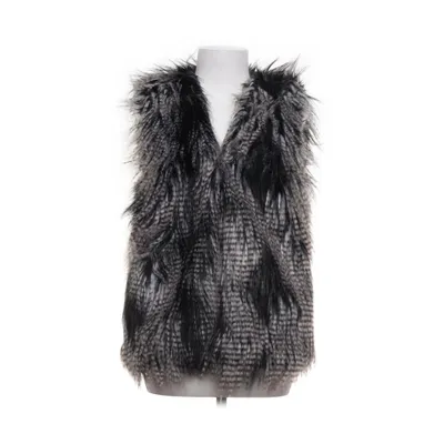 Outer vest (Gray, Black, White) from Divided by H&M Acrylic, Faux fur, Polyester