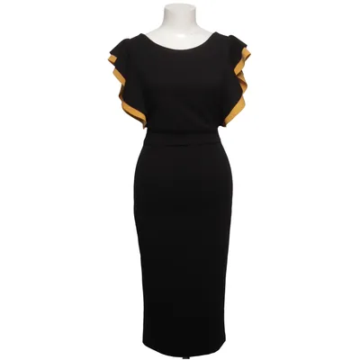 Kjole (Sort, Gul) fra Wal G Elastan, Polyester