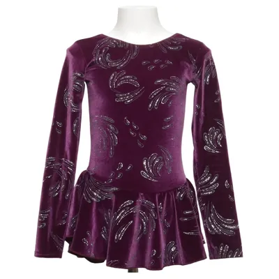 Figure skating dress (Purple) from Mondor Elastane, Polyester