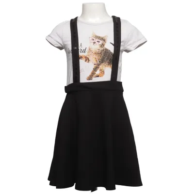Robe (Noir, Blanc, Multicolore) de LC Waikiki Girls Coton, Élasthane, Polyester
