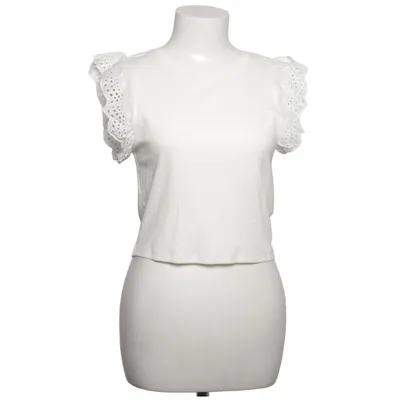 T-shirt (PGMATHILDA S/L LACE DETAIL TOP JRS) de Pigalle Coton, Élasthane