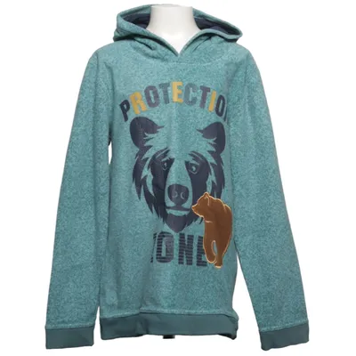 Hoodie (Green, Multicolored) from NKD Cotton, Elastane, Polyester