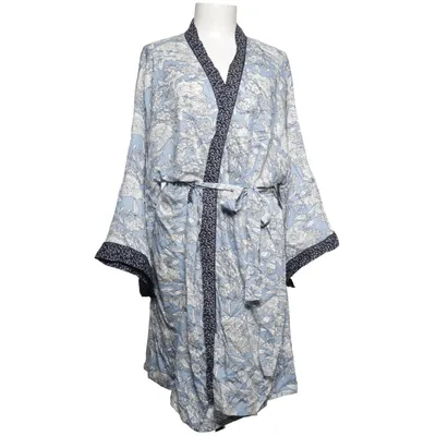 Dressing gown (Blue, White) from Beacan Cove Viscose