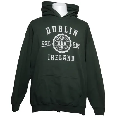 Huvtröja (Grön) från Gildan Bomull, Polyester