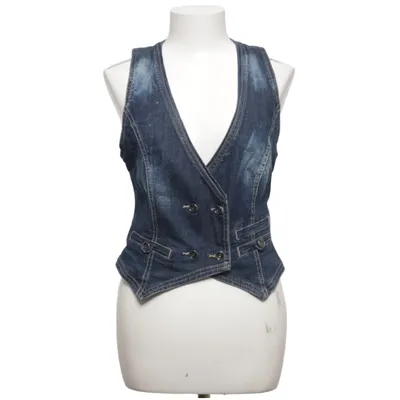 Denim vest (Blue) from Zuiki Cotton, Polyester