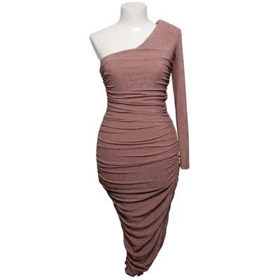Jurk (Roze) van Goddiva Elastaan, Metallvezel, Polyamide