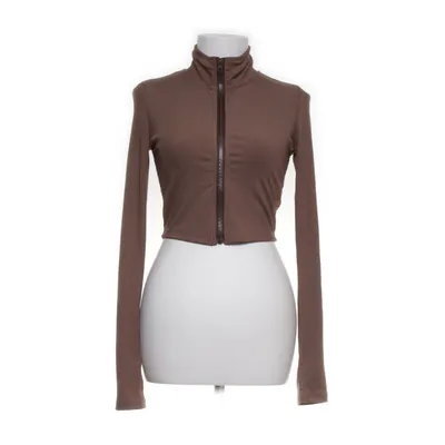 Træningsjakke (Brun) fra Shein Elastan, Polyester