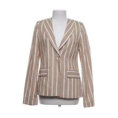 Kavaj (Beige, Vit) från Nicci Hernestig x NA-KD Bomull, Polyester