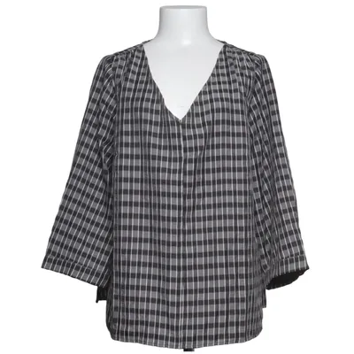 Blouse (Black, White) from Ginger Accent Cotton, Polyester