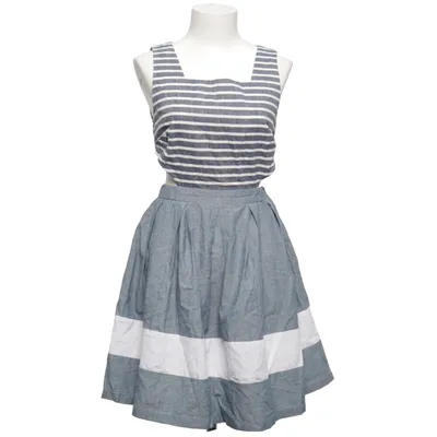 Jurk (Blauw, Wit) van Oxygene Katoen, Polyester