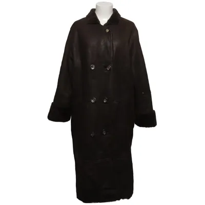 Veste en peau de mouton retournée (Marron) de Pielini