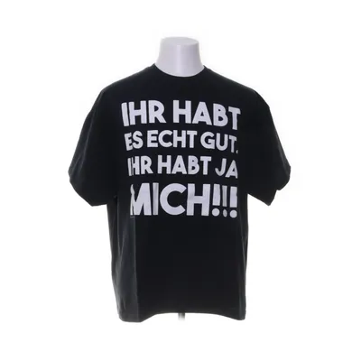 T-shirt (Wit, Zwart) van Gildan Katoen